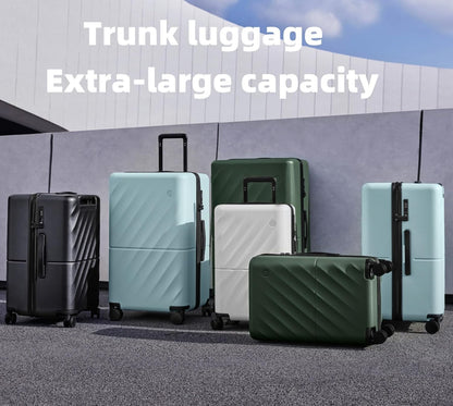 Carry On Suitcase, 20 Inch Carry-On Luggage with Double Spinner Wheels, Anti-Burst Zipper, Hard Case PC Suitcase Carry On, Lightweight Travel Luggage, TSA Approved (Seaweed Green, Hudson)