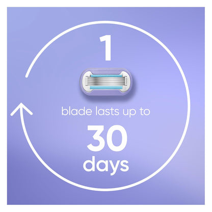 Gillette Venus Deluxe Smooth Swirl Women's Razor Handle + 2 Blade Refills