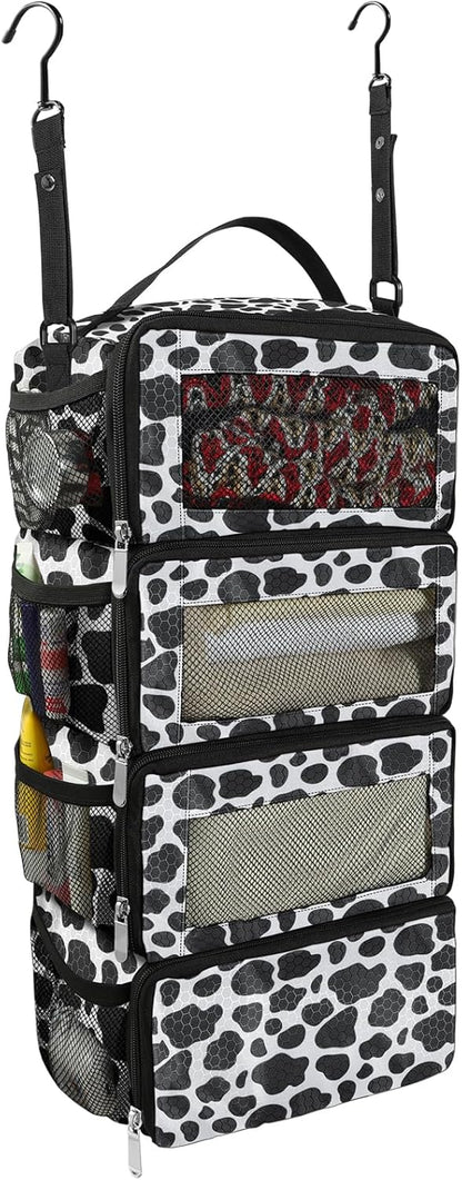 Suitcase Organizer, Travel Luggage Organizer Portable Hanging Travel Shelves Collapsible Hanging Packing Cubes for Carry on Suitcase