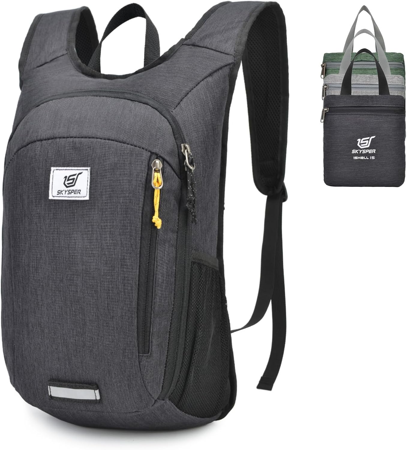 SKYSPER Small Daypack 10L/15L/20L Hiking Backpack Packable Lightweight Travel Day Pack for Women Men