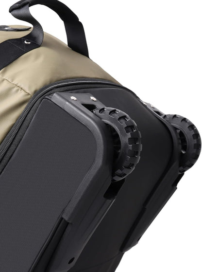 CONTAIL 32”110L Expandable 140L Rolling Duffle Bag with 2 Inline Wheels,Convertible Weekend Travel Bag with Bungee-Cord System,Army Green