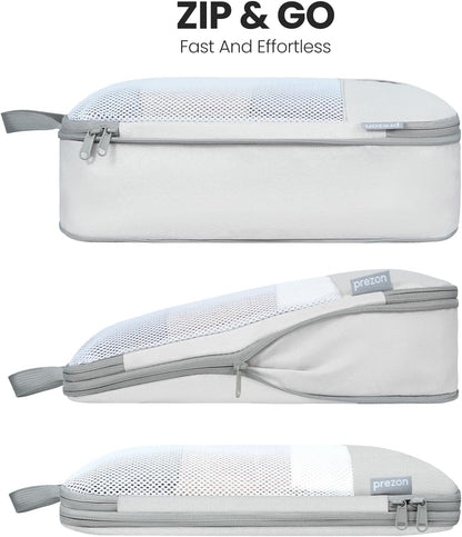 8 Set/6 Set/4 Set Compression Packing Cubes for Travel, Lightweight Vacation Travel Essentials, Travel Accessories for Suitcase Organizer Bags Set, Durable Luggage Organizer