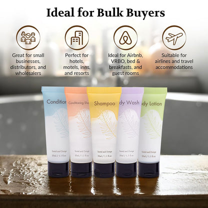 Double Sealed Hotel Conditioner Bulk 100 Pack Individually Wrapped Travel Size Conditioner Aloe and Green Tea Extract Infused Hotel Supplies and Toiletries for Guest