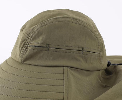 Home Prefer UPF 80+ Sun Hat for Men Women Wide Brim Sun Hat with Neck Flap Summer Safari UV Protection Gardening Fishing Hat