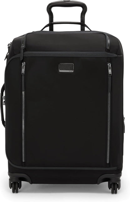TUMI - Voyageur Leger 4 Wheeled Luggage - Women's Lightweight and Spacious, Sleek Silhouette, Durable Premium Suitcase - 21.8" Continental Expandable Carry-On, Black with Gunmetal Hardware
