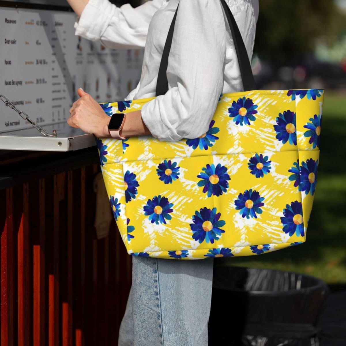 Waterproof Beach Tote Pool Bags for Women Ladies Extra Large Gym Tote Bag for Weekender Travel with Small Pouch