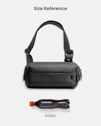 tomtoc Compact EDC Sling Bag, Minimalist Chest Shoulder Backpack Crossbody Bag for Men Women, Lightweight Carry Casual Bag