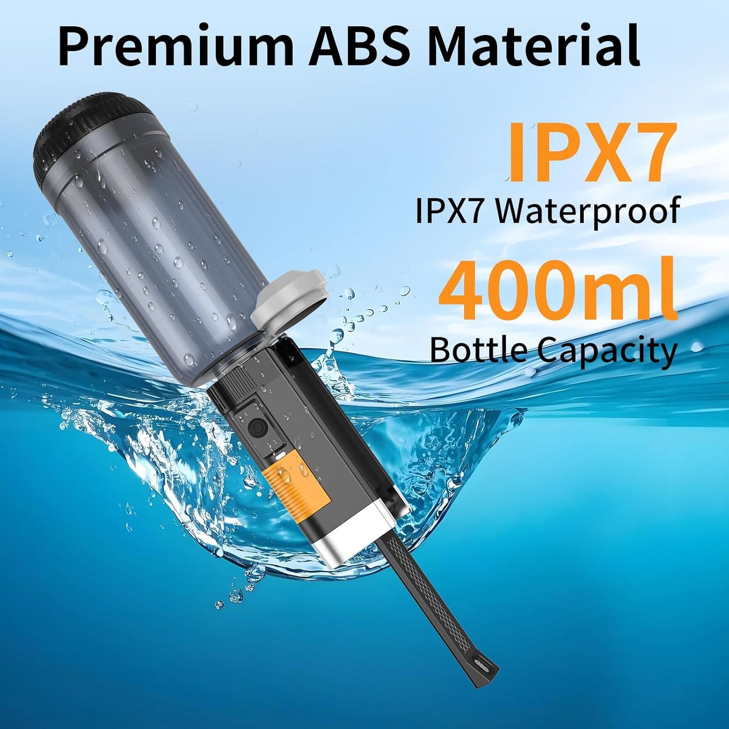 Portable Bidet Sprayer, 400ml Capacity, Waterproof, High Pressure, Handheld, Women/Men, Postpartum Care, Hygiene Cleaning