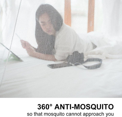 Pop-Up Mosquito Net Tent for Beds, Portable Folding Design with Net Bottom Bedroom and Outdoor Trip for Baby Adults, Easy to Install and Wash for Twin to King Size Bed 79 x71x59 inch (A)