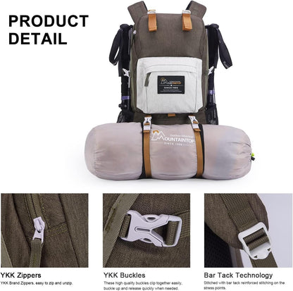 MOUNTAINTOP 40L Hiking Backpack Lightweight Travel Backpack for Men&Women Outdoor Camping Backpacking