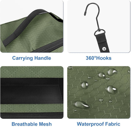 Suitcase Organizer, Travel Luggage Organizer Portable Hanging Travel Shelves Collapsible Hanging Packing Cubes for Carry on Suitcase