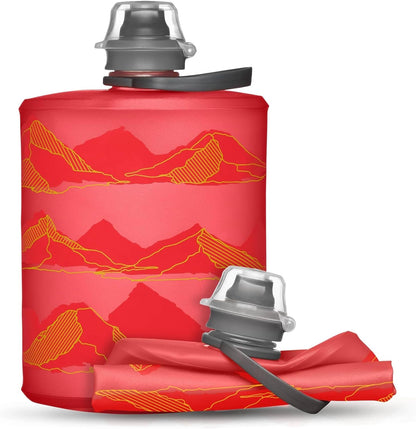 HydraPak Stow - Collapsible Backpacking Water Bottle (350ml, 500ml, 1L) - BPA Free, Ultra Light, Spill-Proof Twist Cap