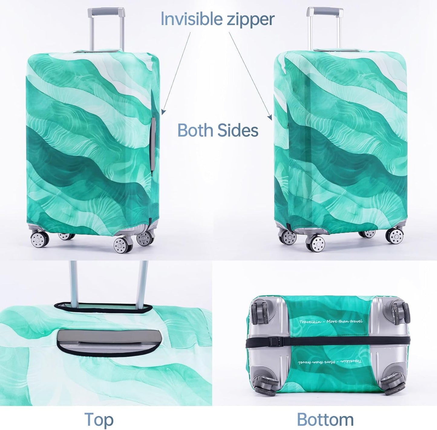 Travelkin Luggage Covers For Suitcase Tsa Approved,Suitcase Cover Protector Fit 29-32 Inch Luggage