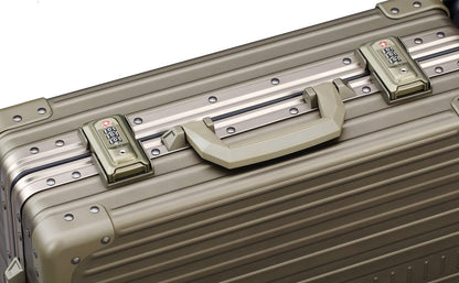 All Aluminum Lightweight Carry-On Luggage - Hardside Carry-On Suitcase, TSA Approved, Hard Shell Suitcase for Travel, Airline Approved 21 Inch Hard Spinner Wheels Luggage (Bronze)