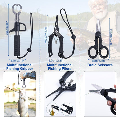 Goture Fishing Rod and Reel Combo,Fishing Pole,Telescopic Fishing Rod Kit with Spinning Reel, Telescopic Fishing Pole with Carrier Bag for Freshwater Saltwater for Men Women