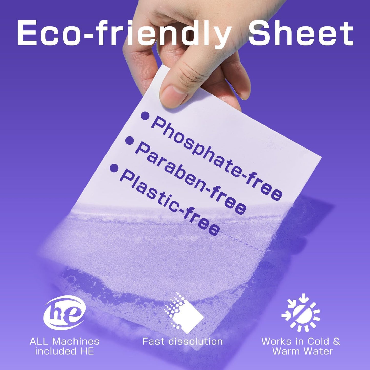 Soulink Laundry Detergent Sheets, 480 Loads (2 Pack), Eco-Friendly, Plant-Based, Hypoallergenic, No Plastic Jug, Lavender Scent