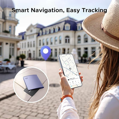UGREEN FineTrack Slim S Bluetooth Tracker Tags Work with Samsung SmartThings APP (Samsung Only), 1.7mm Ultra-Slim Wallet Card Finder, Rechargeable IP68 Waterproof Tracker Card for Wallet, Key, Luggage