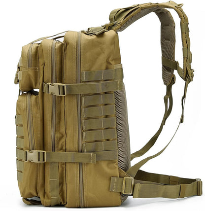 QT&QY 45L Military Tactical Backpacks For Men Camping Hiking Trekking Daypack Bug Out Bag Lage MOLLE 3 Day Assault Pack