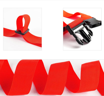 2Pcs Luggage Straps for Suitcase Travel Accessories TSA Approved, 80In Long Belts to Keep Your Suitcase Secure, Adjustable Bag Straps with Quick-Release Buckle for Travel Bag Closure, Red