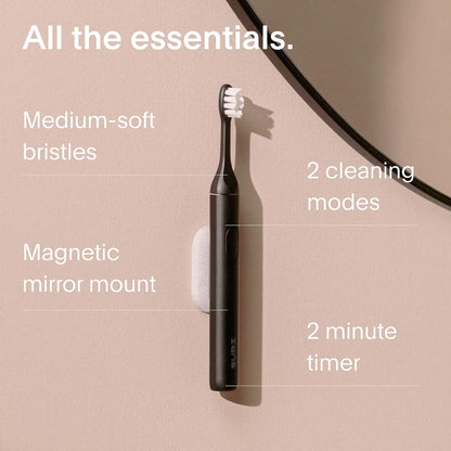 Sonic Electric Toothbrush with UV Travel Case - 40-Day Battery- Designed in California - Electric Toothbrushes Adults - Slim Travel Tooth Brush