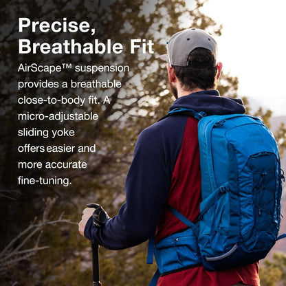 Osprey Talon 11L Men's Lightweight Hiking Backpack with Hipbelt, Scoria Blue/Night Shift