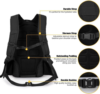 Mardingtop 35L Tactical Backpacks Molle Hiking daypacks for Camping Hiking Military Traveling Motorcycle