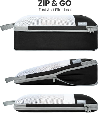 8 Set/6 Set/4 Set Compression Packing Cubes for Travel, Lightweight Vacation Travel Essentials, Travel Accessories for Suitcase Organizer Bags Set, Durable Luggage Organizer
