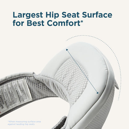 Ergobaby Alta Hip Seat All-Position Breathable Mesh Hip Seat & Carrier, Graphite Grey