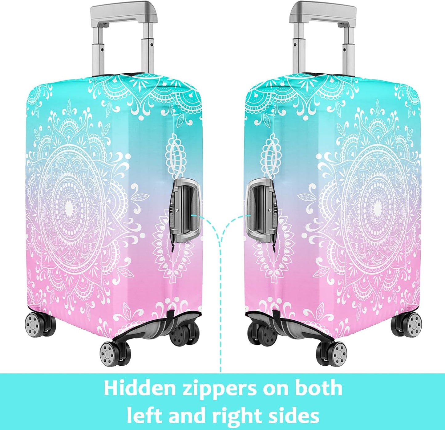 Luggage Cover for Suitcase Elastic Suitcase Cover Protector, Carry On Luggage Sleeve Anti Scratch Travel Essentials Suitcase Protector Fits 27-29