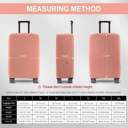 Travel Luggage Cover Suitcase Protector Scratch-Resistant Fit 19-31 Inch Suitcase, Not Included Suitcase (Pink, 2XL(30-31 inch))