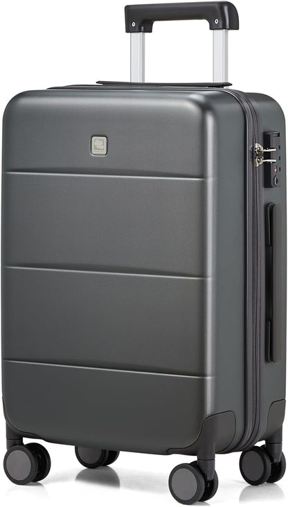 Hanke 26 Inch Luggage Large Suitcase With Spinner Wheels Tsa Luggage Suitcases Hard Case Luggage For Women & Men Rolling Checked Luggage(Graphite Grey)