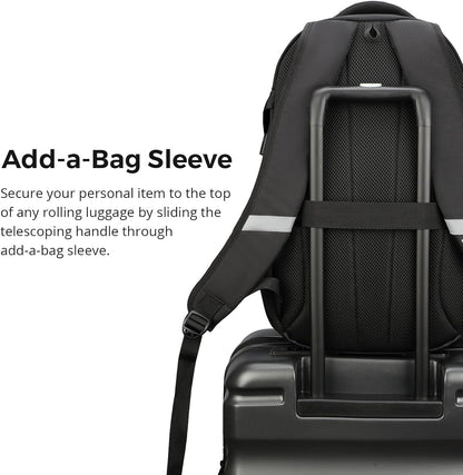 Swissdigital Laptop Backpack with USB Charging Port, Travel Backpack Fits 15.6 inches Computer, 31L Backpack for Men, Dark Green | SD803
