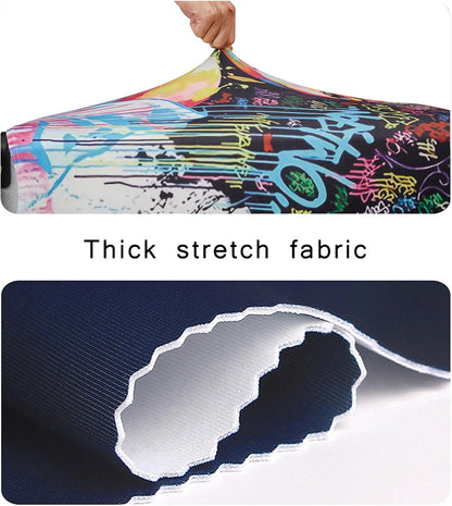 WUJIAONIAO Travel Luggage Cover Baggage Suitcase Cover Protector Skins 18-32 Inch (Graffiti A8, M (for 22-24 inch luggage))