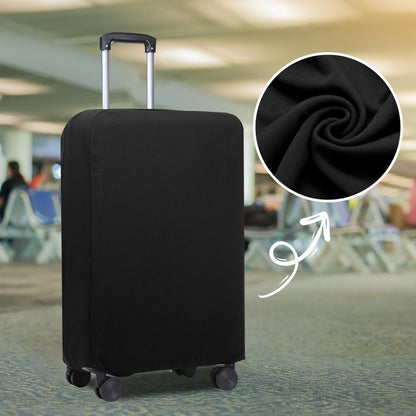PATIKIL Luggage Cover, Suitcases Covers Elastic Carry on Cover Protector Washable Scratch-Resistant Fits 22-23 Inch Luggage for Travel Business Trips, Black