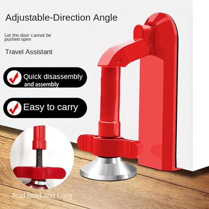 Portable Alarm Door Stopper for Bottom of Door, 2025 New Door Stop Alarm Wedge, Safety Door Stopper Security for Travel,Home,Apartment House (D)
