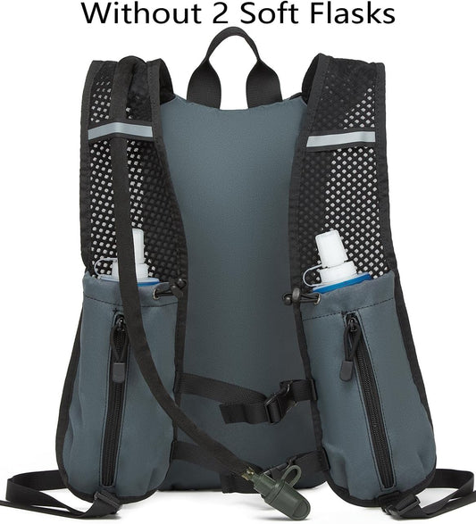 ATBP Insulated Hydration Pack Hiking Water Backpack Running Vest with 3L TPU Bladder Bag for Marathon Cycling Men