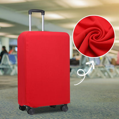 PATIKIL Luggage Cover, Suitcases Covers Elastic Carry on Cover Protector Washable Scratch-Resistant Fits 28-29 Inch Luggage for Travel Business Trips, Red