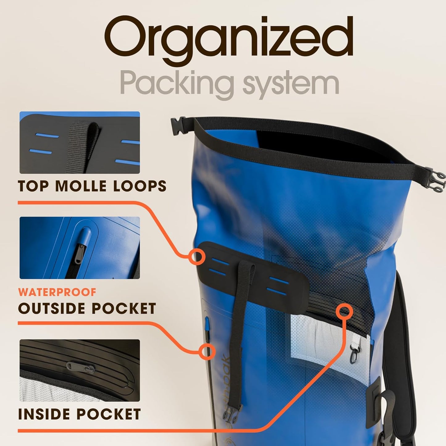 Earth Pak Messenger Bag, Blue, 85L