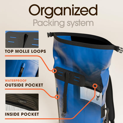 Earth Pak Messenger Bag, Blue, 85L