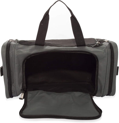 DALIX 21" Blank Sports Duffle Bag Gym Bag Travel Duffel with Adjustable Strap in Gray