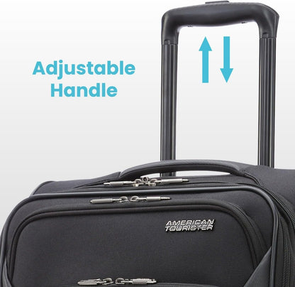 American Tourister 4 KIX 2.0 Expandable Softside Luggage with Spinner Wheels, 20 SPINNER, PURPLE ORCHID