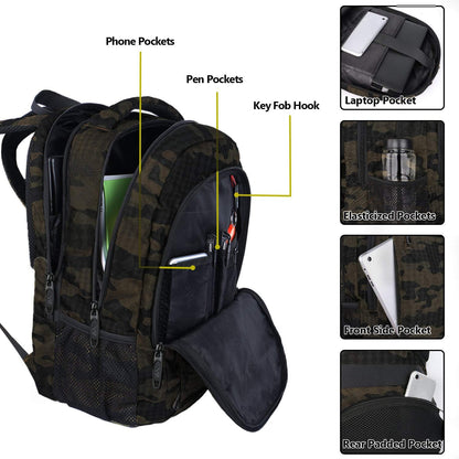 MATEIN 15.6 Inch Laptop Backpack, Sturdy Business Travel Laptop Bagpack with USB Charging Port, Sturdy Carry On Water-Resistant Daypack for Work College Bookbag Men Women Computer Backpack