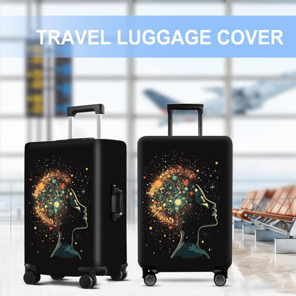 Luggage Cover Washable Suitcase Protector Anti-scratch Suitcase cover Fits 20-34 Inch Luggage (Girl-7, S(20-22inch suitcase))