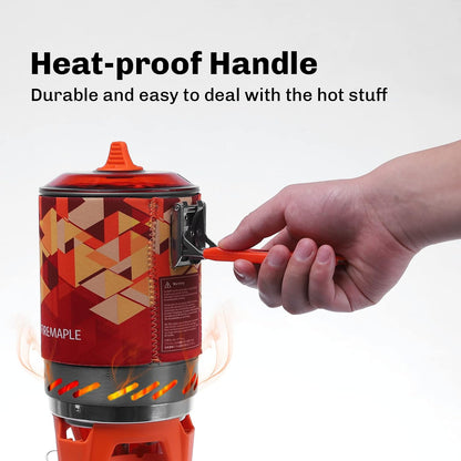 Fire-Maple Fixed Star X2 Backpacking and Camping Stove System Outdoor Propane Camp Cooking Gear Portable Pot Jet Burner Set Ideal for Hiking, Trekking, Fishing, Hunting Trips and Emergency Use