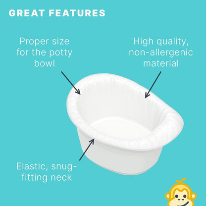 Premium Refill Potty Bags - Strong, Leak-Proof Bags for Travel Potties, Potty Chairs, Potty Seats & Portable Toilets (Regular Size, 30, Count)