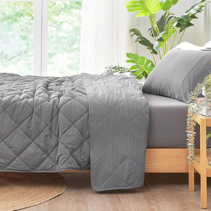 Cozy Bliss Cooling Blanket for Hot Sleepers, Q-Max 0.4 Cooling Comfort Throw Twin Size, Cold Blankets for Night Sweats Sleeping, Ultra-Cool Lightweight Breathable Summer Blanket for Bed Travel