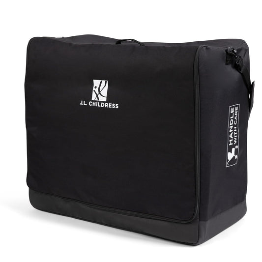 J.L. Childress Universal Stroller Travel Bag for Airplane - Fits Most Baby Strollers, Flying Essentials, Airport Accessories for Gate or Luggage Check, ID Card, AirTag Compatible - Medium, Unpadded