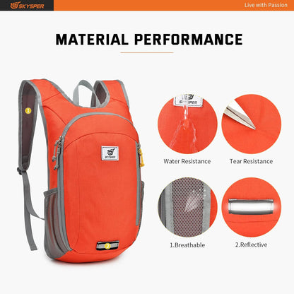 SKYSPER Small Daypack 10L Hiking Backpack Packable Lightweight Travel Day Pack for Women Men