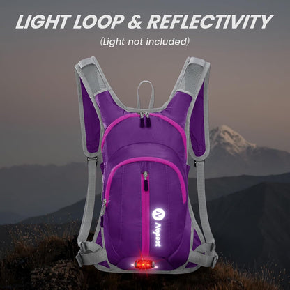 Nepest Hydration Pack Backpack for Women & Men, Lightweight Water Backpack with 2L Water Bladder for Hiking Cycling Running Biking