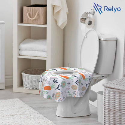 Disposable Toilet Seat Cover for Travel – 20 Pack with Covers Wrapped in Sets of 2, Non-Flushable Liners, Fits Most Seats – Kids, Toddlers, Adults